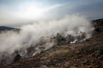 Fototapeta na wymiar Geothermal area, Krysuvik, Iceland