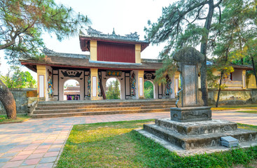 Thien Mu Pagoda in Hue City, Vietnam. This is the ancient temples from the 19th century to date and also the spiritual tourist attractions in Hue, Vietnam