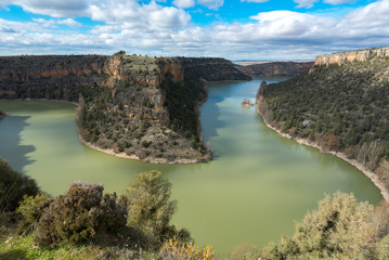 Duraton Canyon Natural Park in Segovia province, Spain