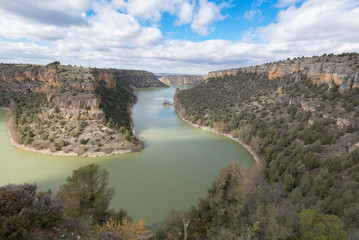 Duraton Canyon Natural Park in Segovia province, Spain