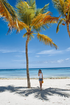 woman on the beach