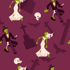 Halloween seamless pattern