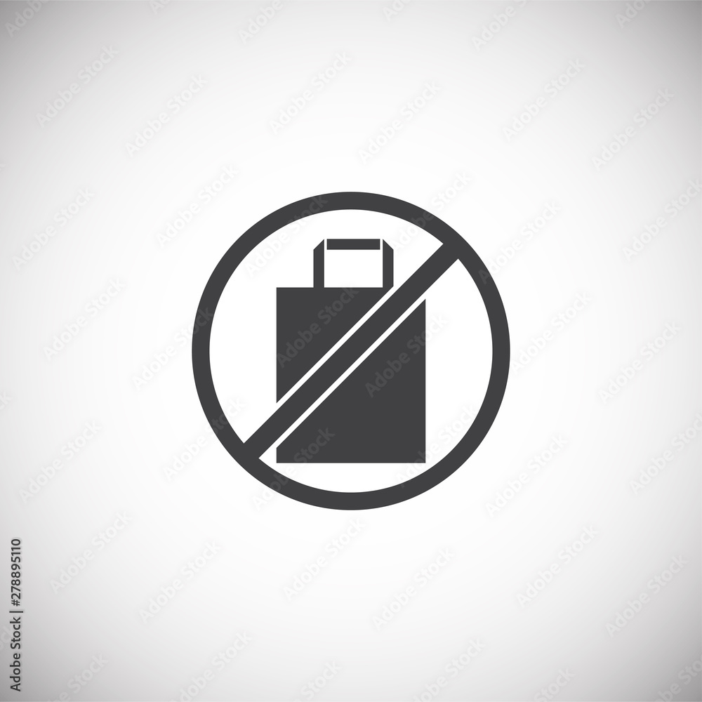 Poster plastic related icon on background for graphic and web design. simple illustration. internet concept