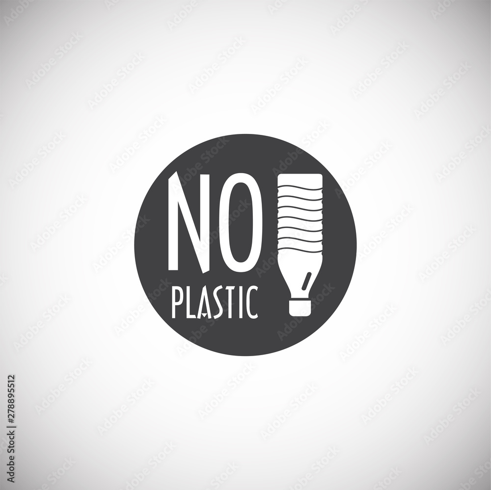 Poster plastic related icon on background for graphic and web design. simple illustration. internet concept