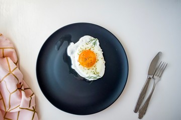 plate with fork and knife