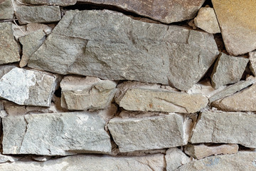 Gray stone wall weathered old vintage texture background pattern