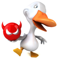 Fototapeta premium Fun duck - 3D Illustration