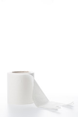 Toilet paper white beautiful isolated background - Image 