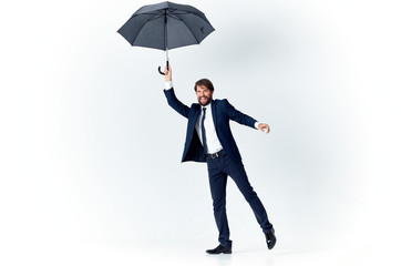 businessman with umbrella