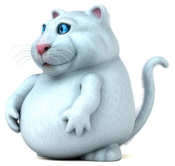 Fun cat - 3D Illustration