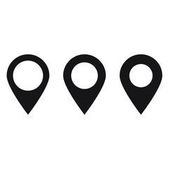 Maps pin. Location map icon.