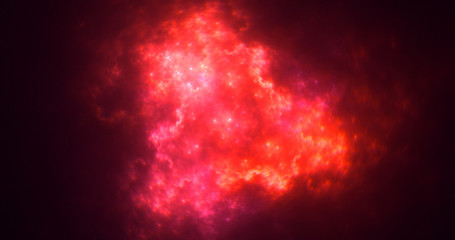 Fototapeta premium 3D rendering abstract red fractal light background