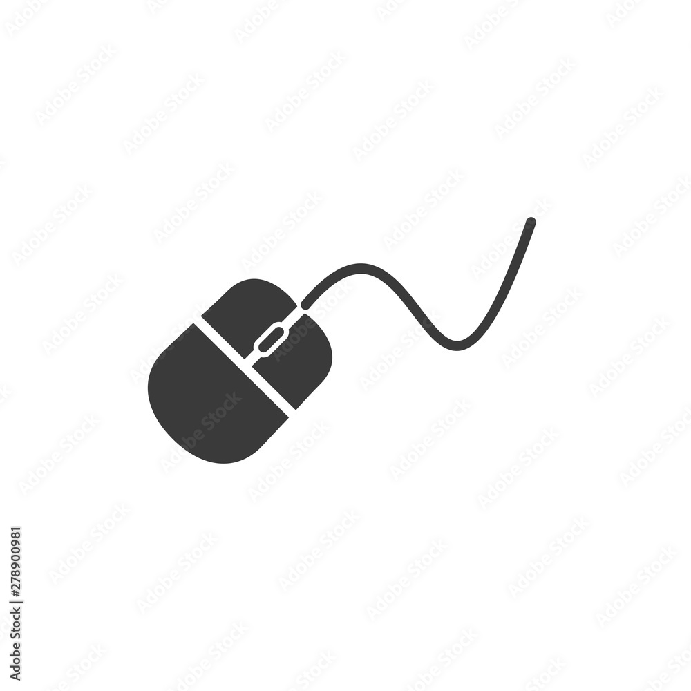 Leinwandbilder mouse icon template color editable. mouse symbol vector sign isolated on white background. simple lo