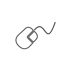 Mouse icon template color editable. Mouse symbol vector sign isolated on white background. Simple logo vector illustration for graphic and web design.