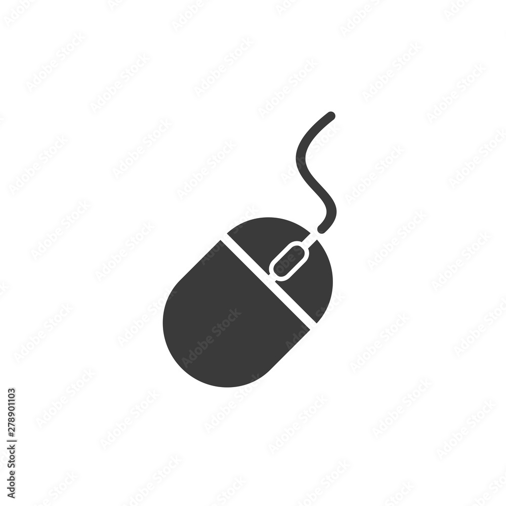 Fototapete mouse icon template color editable. mouse symbol vector sign isolated on white background. simple lo