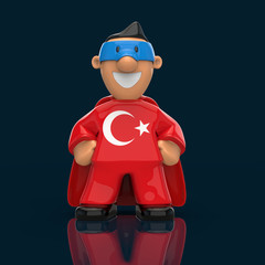 Superhero concept - 3D Illustration