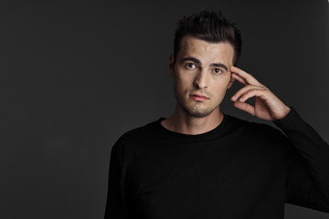 young man talking on cell phone