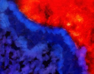 Abstract painting oil background texture.