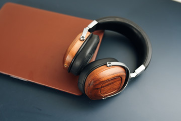 headphones on white background