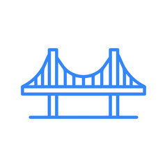 Golden gate USA bridge icon