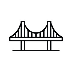 Golden gate USA bridge icon