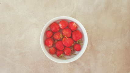 fresh seasonal fruit organic strawberries 
