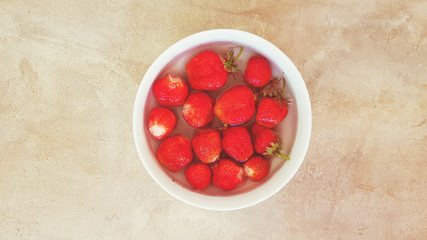 fresh seasonal fruit organic strawberries 