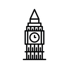 London clock tower architecture Icon