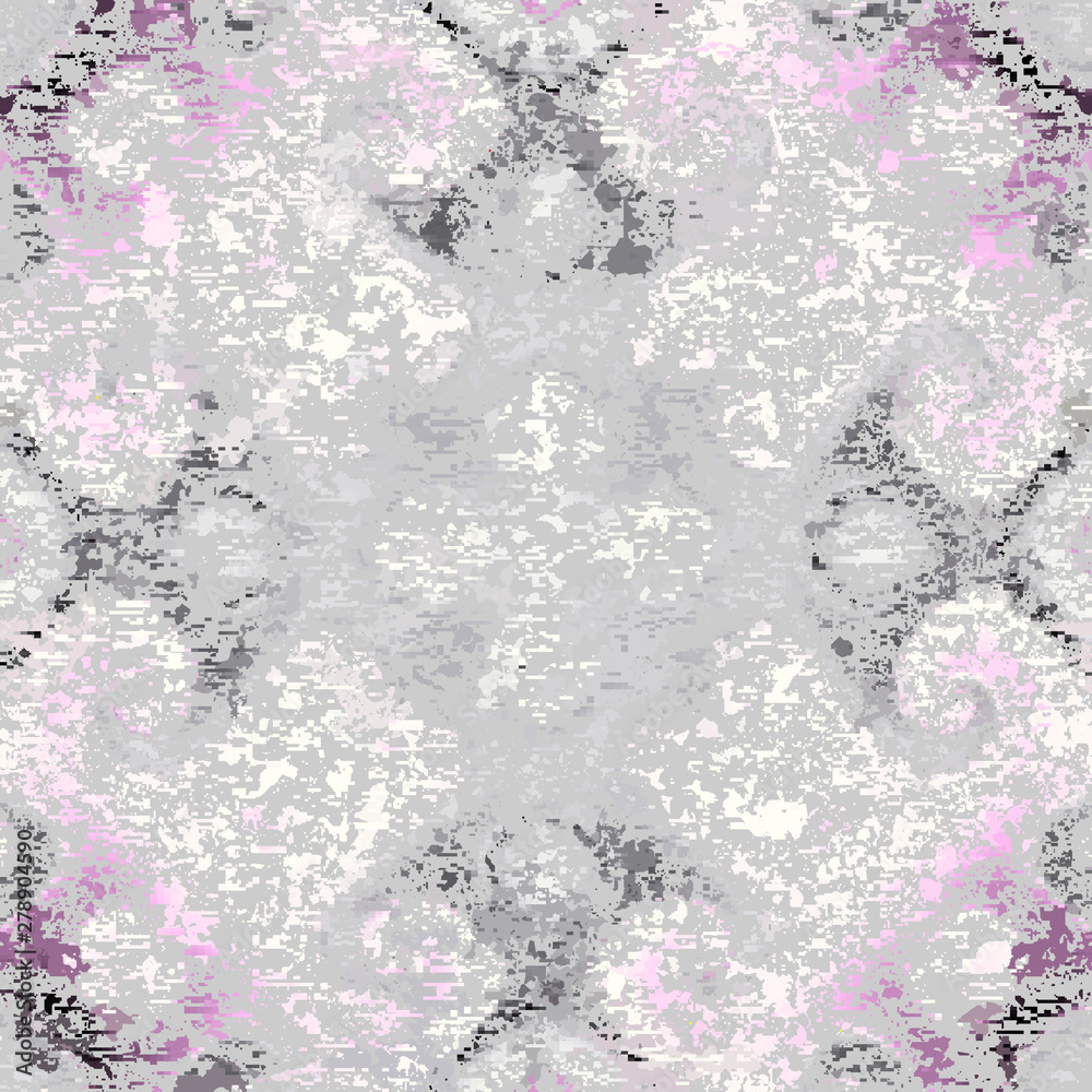 Aufkleber Vector image with imitation of grunge datamoshing texture.
