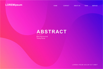 Abstract Fluid, liquid, wavy, gradient, flowing, dynamic shape background combination. Trendy and modern color composition., Creative design concept for landing page.
