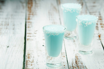 Three shots with Frost Jack cocktail