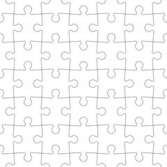 Puzzle seamless pattern. Texture mosaic background.