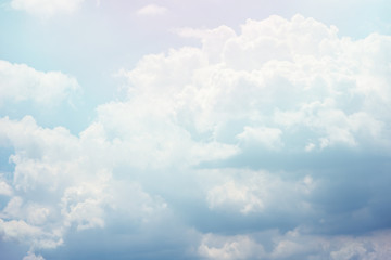 cloud background with a pastel colour