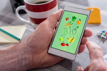 Bio concept on a smartphone