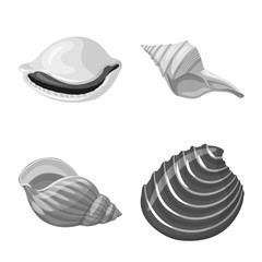 Isolated object of aquarium and aquatic icon. Set of aquarium and decoration vector icon for stock.