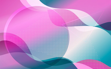 Elegant Colorful Complex Wave and circle polka dot abstract background