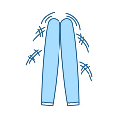 Football Fans Clapping Sticks Icon