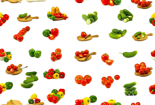 Isolated image of vegetables close up.