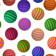 abstract image of colorful balloons close-up.