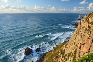 Fototapeta na wymiar Cabo da Roca cape in Portugal.