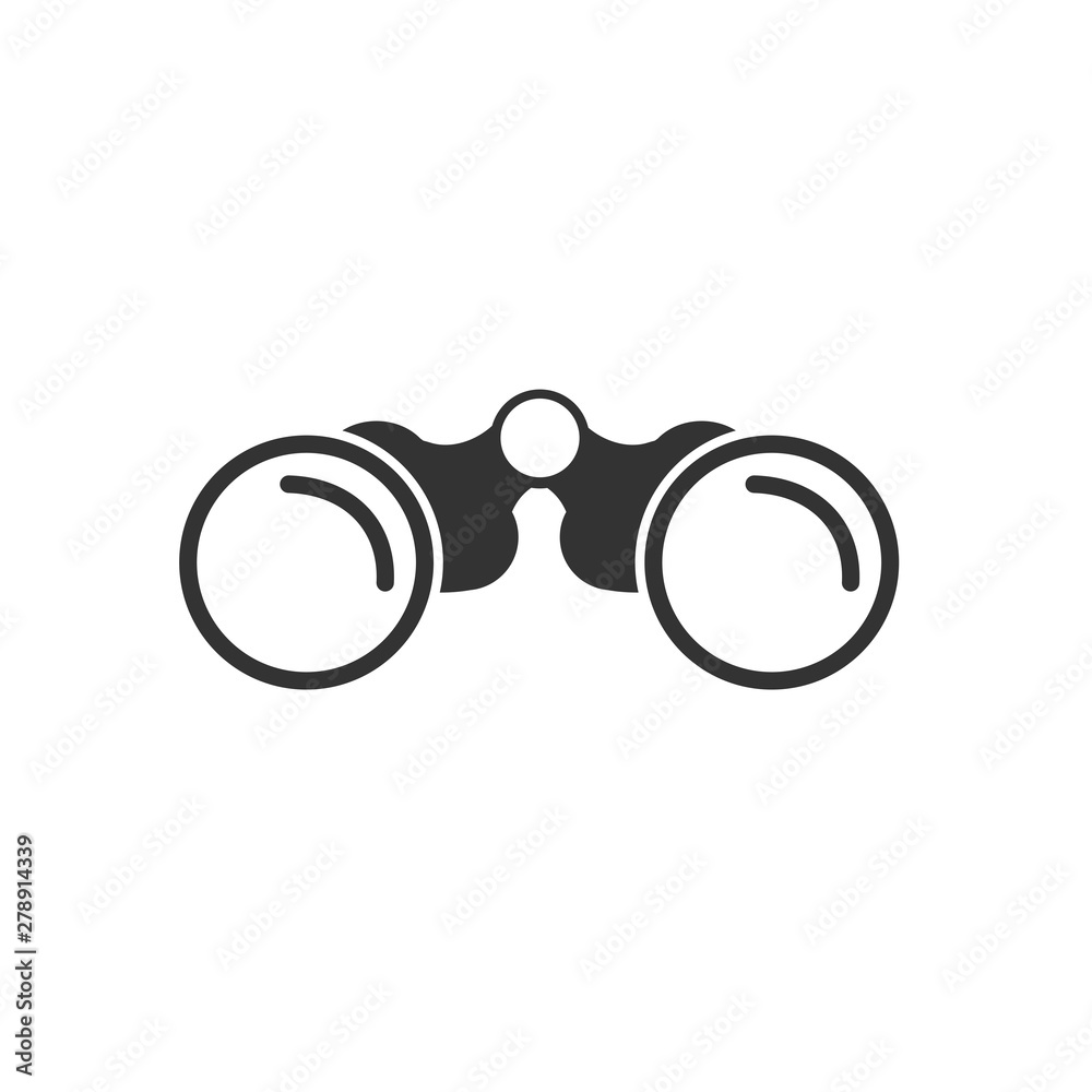 Poster binoculars icon template color editable. binoculars symbol vector sign isolated on white background.