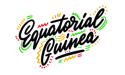 Equatorial guinea design suitable for a logo icon design