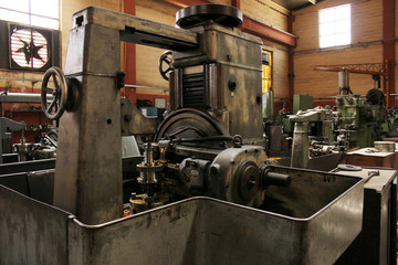 Mechanical industry old machinery lathe