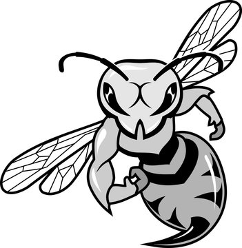Hornet Bee Stinger Character Mascot