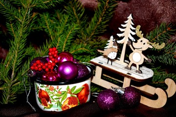 Christmas cup with toys