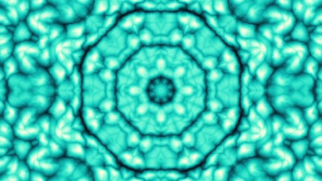 Spinning abstract magic circle. Esoteric cosmic mandala. Simply ornamental mandala. Loop footage.