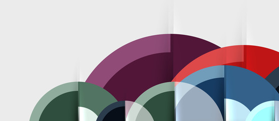 Fototapeta premium Circular geometrical design template