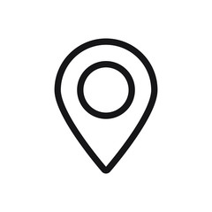 Maps pin. Location map icon.