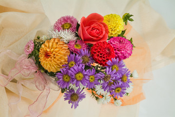 Composityion With Flowers