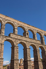 Segovia aqueduct ruins